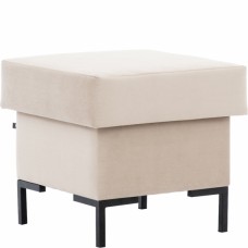 Pufs SOLVO , Melns/Fabric 17031